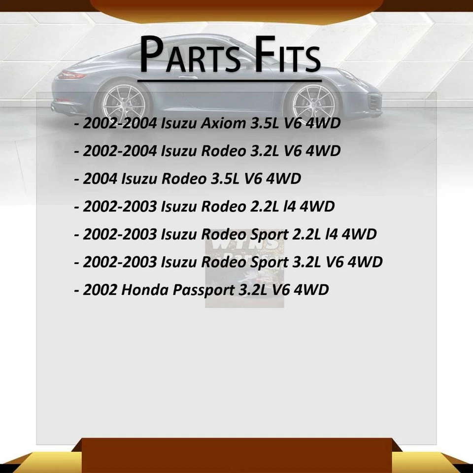 2 X TRAKMOTIVE ПЕРЕДНИЕ ШАРНИРНЫЕ СОЕДИНЕНИЯ ВАЛ ОСИ ВАЛЫ ДЛЯ ISUZU AXIOM 2002-2004 - Изображение 2 из 3