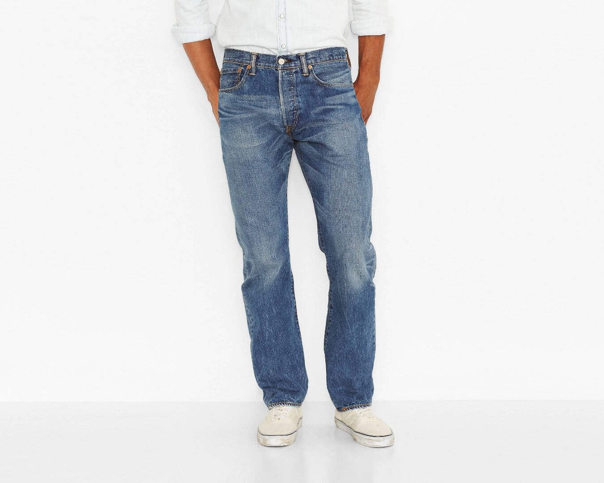 LEVI’S / 00's 501 denim pants Levi's 501 Original Fit Jeans Men's Dark Blue Button Fly Denim