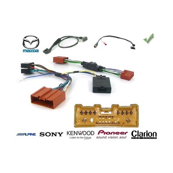 Commande au volant Mazda 6 2010 pour autoradio Clarion sans amplificateur d'origine