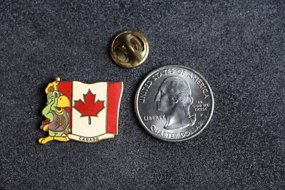 1987 Pan-American Games Amigo the Parrot Canada Flag Pin