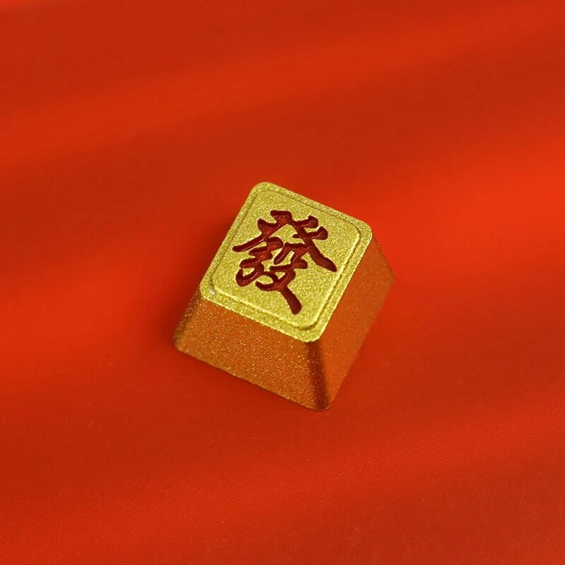 Piece Chinese Style Mahjong Game Keycap Zinc Aluminum Alloy Custom Key Cap - Image 4 of 4