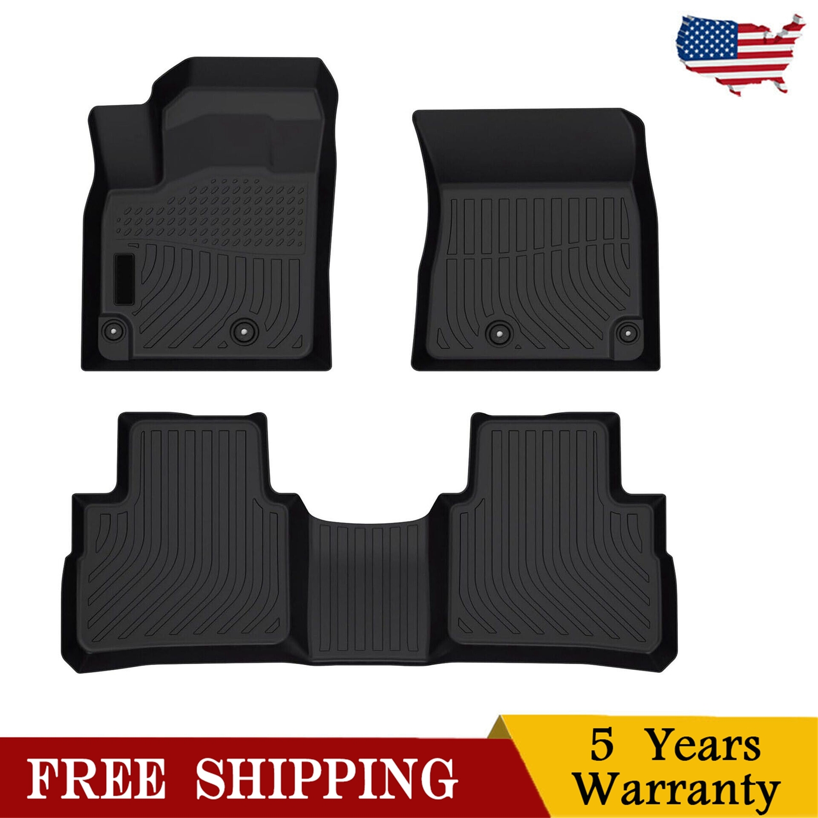 Custom 3D Floor Mats for 2021-2024 Nissan Rogue 1.5L & 2.5L