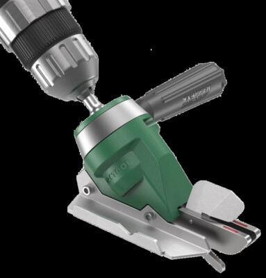 PacTool SS724 Snapper Shear Pro Fiber Cement Cutting Shear Attaches Any Drill