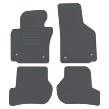 Velours Fußmatten für Seat Leon II Bj. 2009 - 2012 Automatten Passform GRAU STD