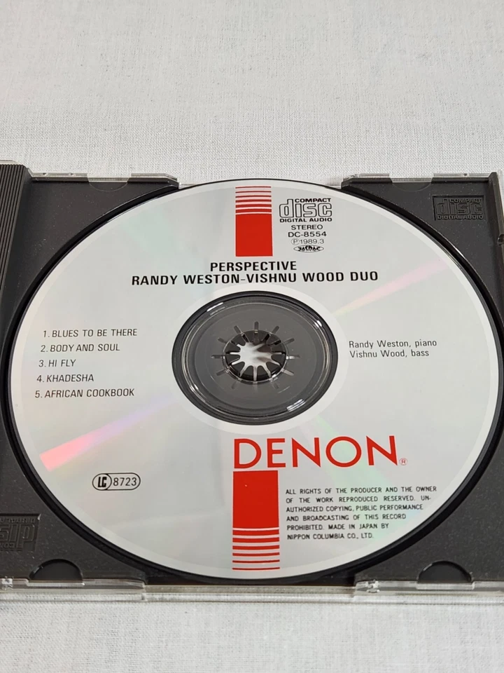 Perspective by Randy Weston-Vishnu Wood Duo (CD, Japan, 1989, Denon) Disc NM - Image 3 of 4