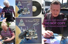 Def Leppard signed On Through the Night album COA proof Elliott,Allen,Savage