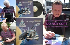 Def Leppard signed On Through the Night album COA proof Elliott,Allen,Savage