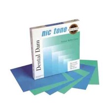 MDC NIC TONE Natural Rubber Latex Dental Dam Med Blue 5"x5" 52 Sheets/box