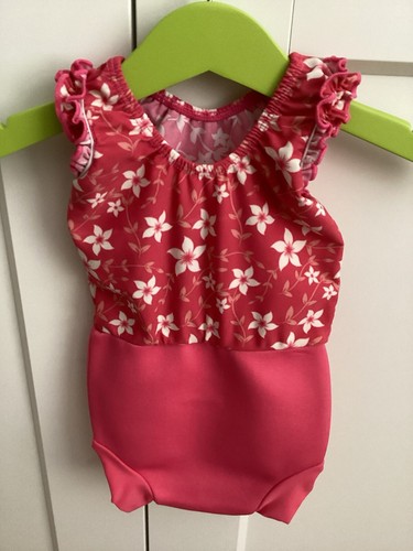 Splash About - Pink Swimsuit UPF 50+ &Integrated Nappy Size Small 3 - 6 Months - Picture 3 of 5
