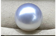 Huge 12-13mm Natural south sea genuine white round loose pearl undrilled 1358AAA