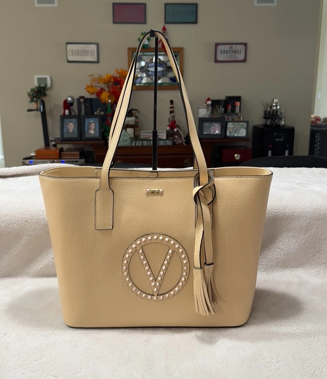 BORSA A TRACOLLA DONNA NUOVA CON ETICHETTE VALENTINO By Mario Valentino SOHO ROCK LOGO TOTE BAG