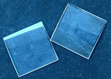 Watch Mineral Crystal Silver Border Single Dome Square Of Different Sizes