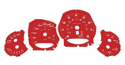 Porsche 911 - 991.2 Carrera | Carrera S | GTS 2015 2019 PDK Red Gauge Faces