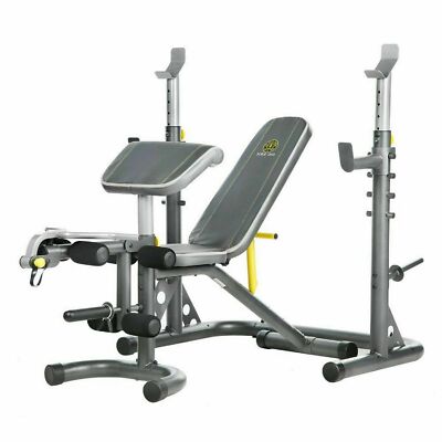 Gold S Gym Xrs20 Olympic Workout Weight Bench Squat Rack Press