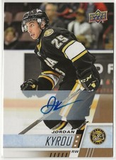 2017 2017-18 Upper Deck CHL Autographs #50 Jordan Kyrou Sarnia Sting