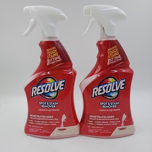Lot of 2 Resolve Carpet & Rug Cleaner Spray Spot & Stain Remover 22