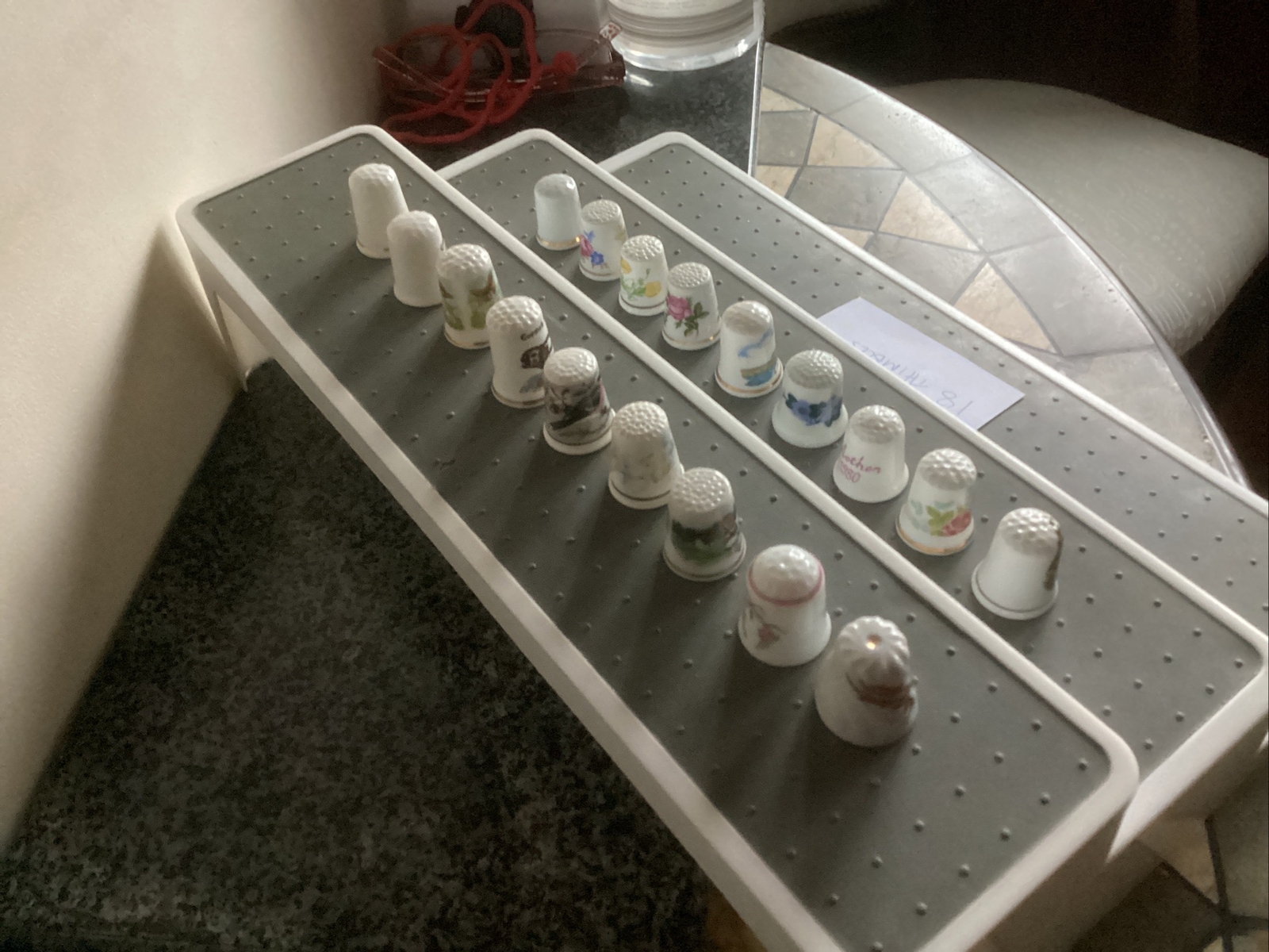 THIMBLES COLLECTION JOB LOT OF 18 FINE BONE CHINA THIMBLES VGC LOT A eBay