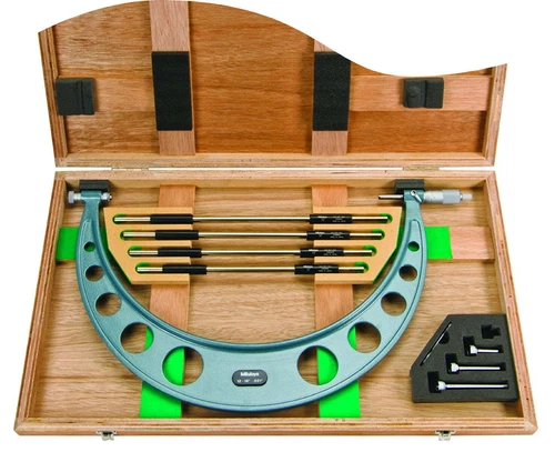 104-201 Mitutoyo Micrometer w/ Interchangeable Anvils 12-18"