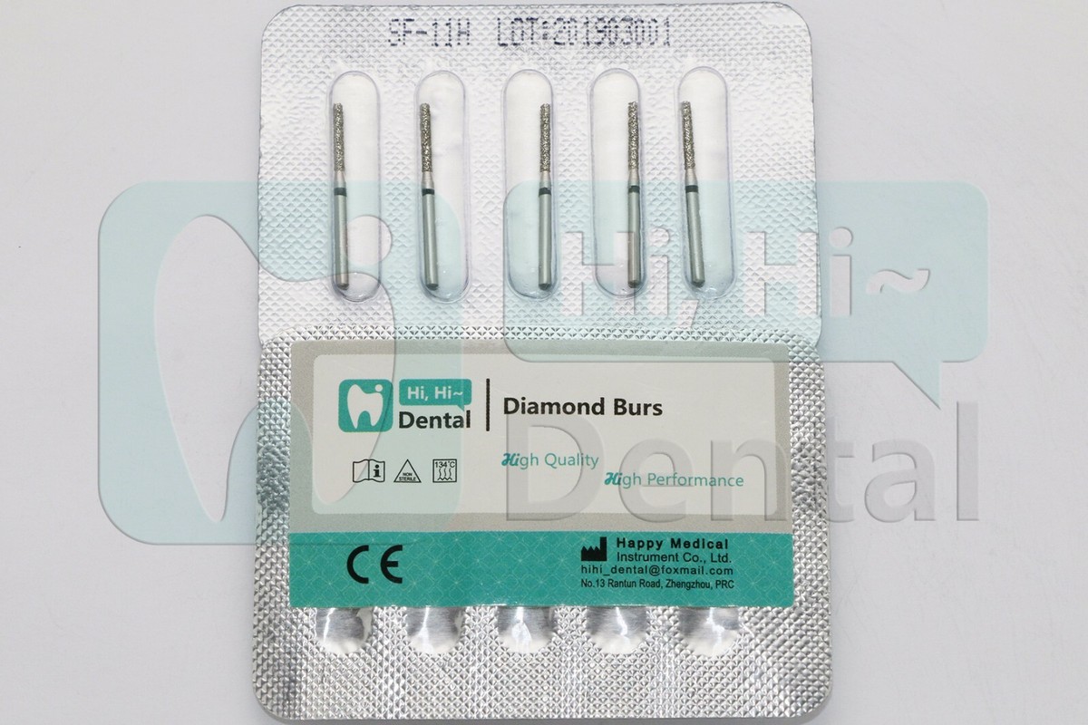 10 Pezzi Frese Diamantate Dentali FG Frese Ad Alta Velocità - Foto 11