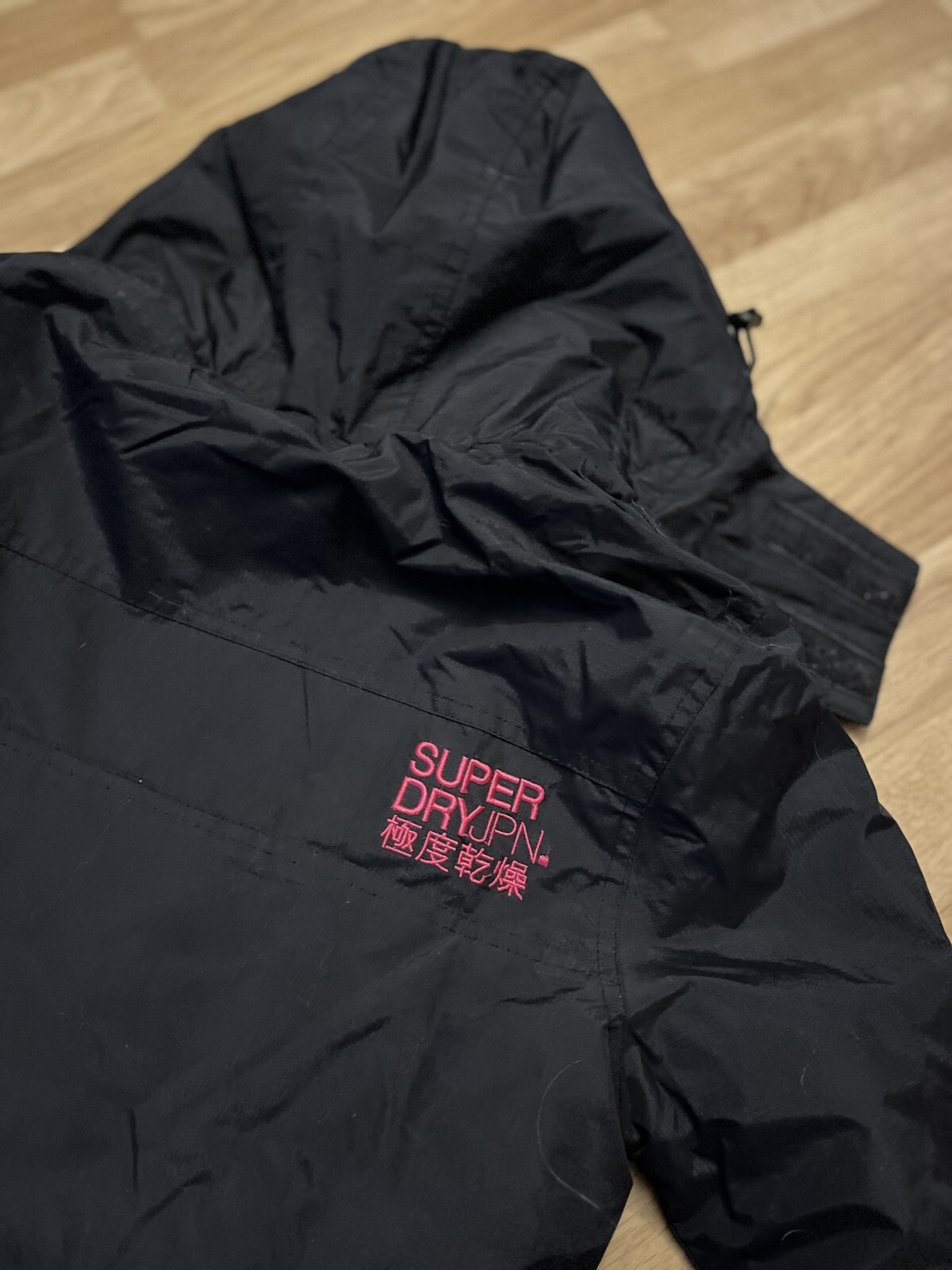 SUPERDRY Women's The Windcheater Black Pink size L image 8