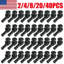 LOT 11.3mm Tire Wheel Stem Motorcycle CNC Aluminum Valve 90 Degree Angled Black#