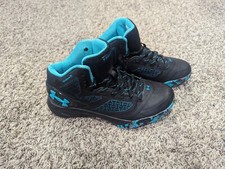 Under Armour Mens Clutch Fit Drive Charged Black Lace Up Basketball Shoes 6 EUC