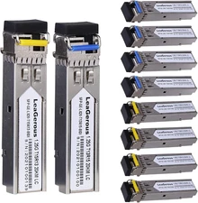 5 Pairs BIDI SFP Network Transceiver Module, 1.25 Gigabit Single Mode LC 1000BAS