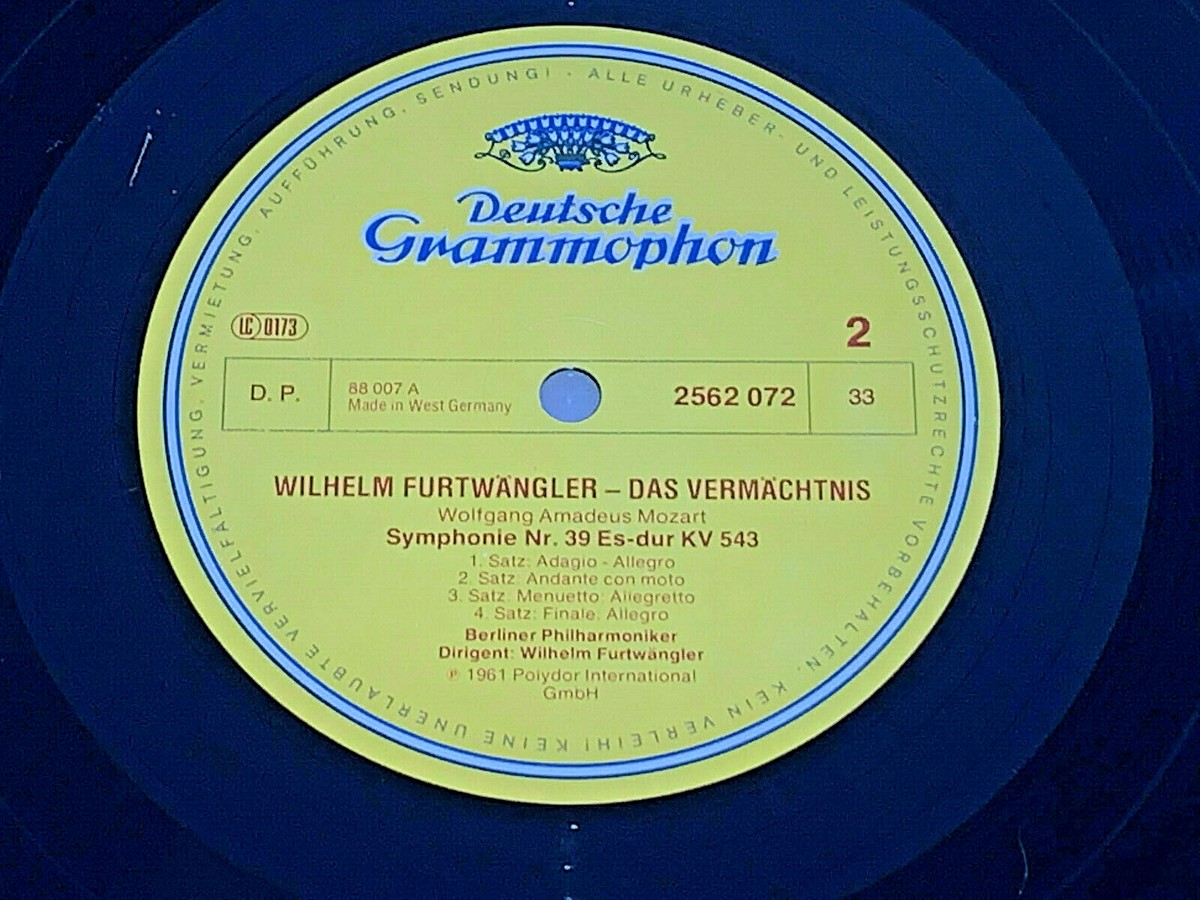 WILHELM FURTWANGLER Das Vermächtnis DGG Historic 10 LP BOX 2721202