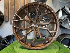4 x 20 Inch 5x112 Forzza Titan Style Bronze Tint Wheels: Fits For Volkswagen