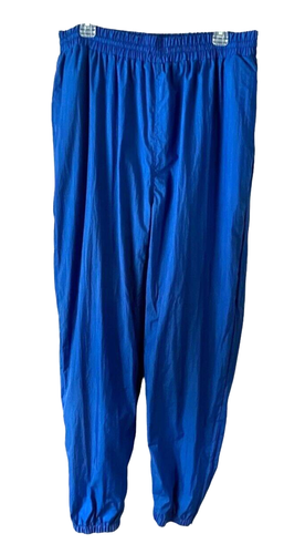 DeLong NWT Men's Track Windbreaker Pants Mesh Lining Blue Size XL