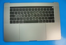 MacBook Pro 15" A1707 Mid 2017 BTO Top Case Palmrest NO Battery Gray 661-07954