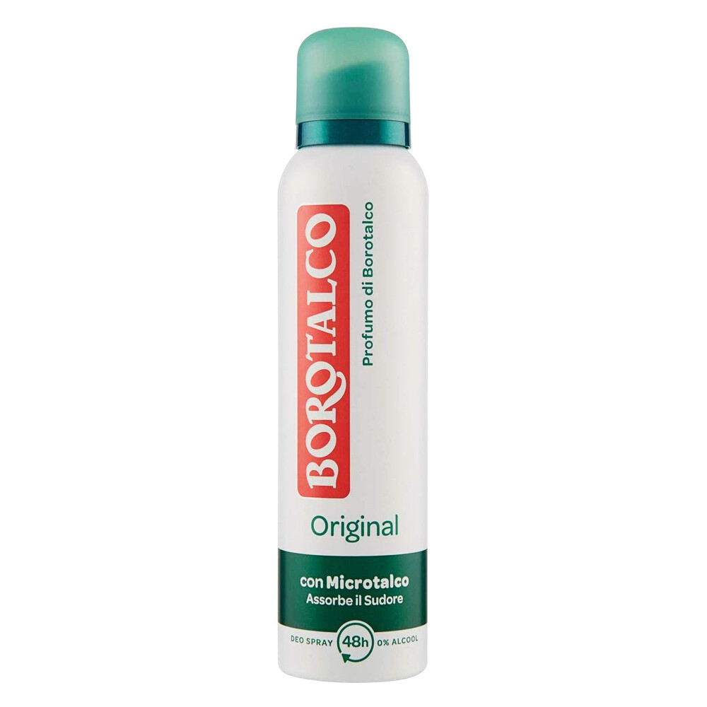 Borotalco Roberts Original Deodorante Spray Microtalco Senza Alcool 48H 150 ml