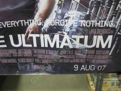 HUGE Jason Bourne Ultimatum Original Movie Theater Lobby Vinyl Banner Matt Damon - Picture 4 of 6