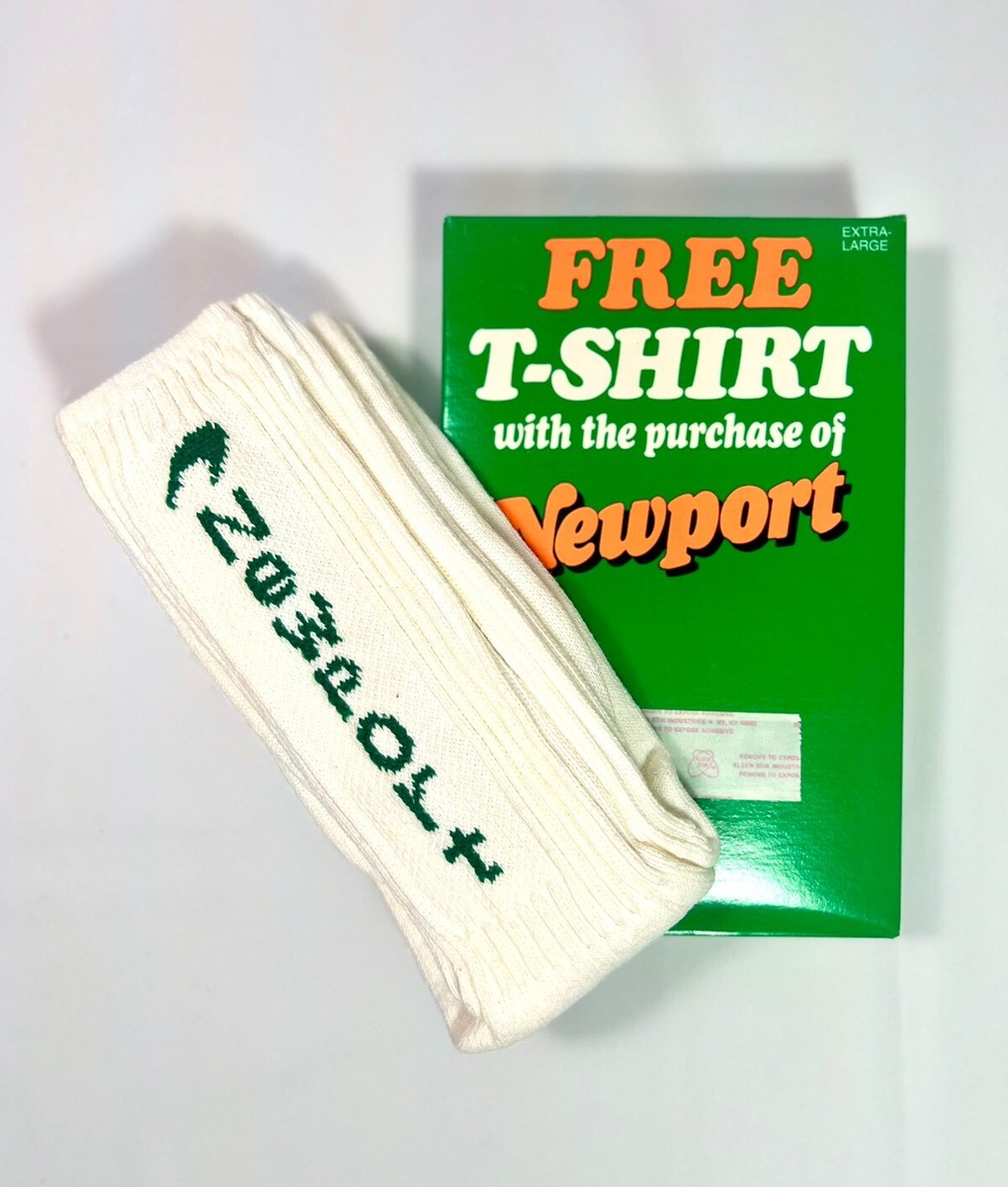 newport cigarette socks Vintage Newport Cigarette Tube Socks and Shirt Set NEW