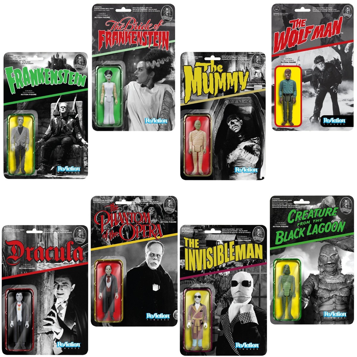 FUNKO☆ReAction☆フランケンシュタイン限定版☆ファンコ☆リアクション Classic Universal Studio Monsters Horror Figur ReAction 3 3/4 inch