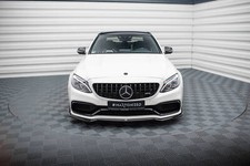 Front Ansatz V.3 f&uuml;r Mercedes-AMG C63 Limousine Kombi W205  schwarz Spoilerlippe