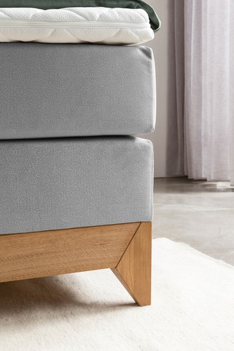 Belanoti RIVIERA Boxspringbett 180x200 Bett mit Eiche Doppelbett Polsterbett - Bild 23 von 48