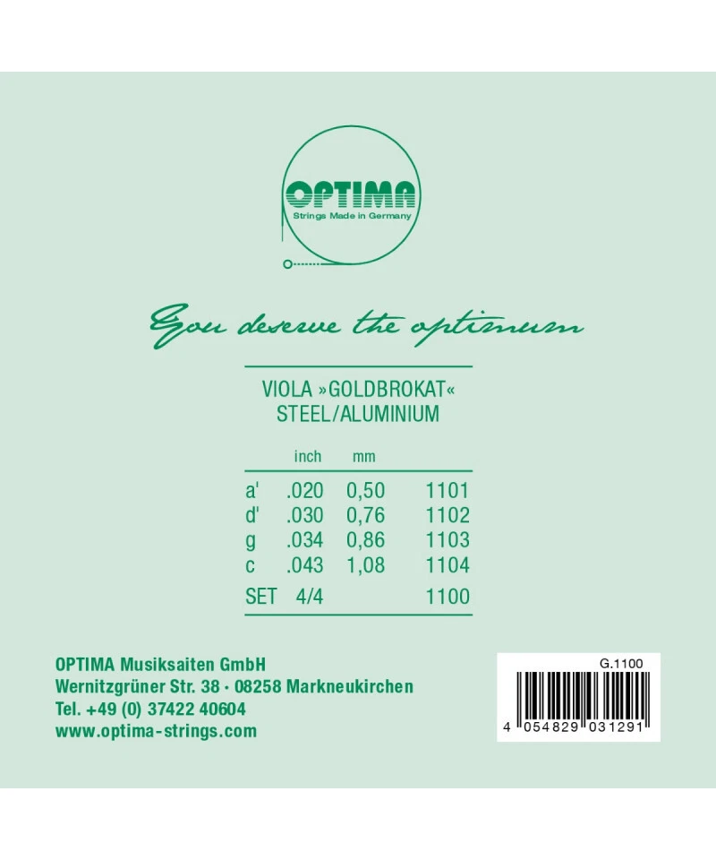 Optima set corde viola 1100 - Immagine 2 di 2