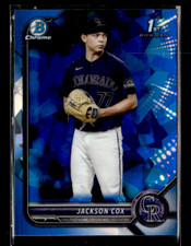 2022 Bowman Draft Sapphire Edition #BDC-174 Jackson Cox