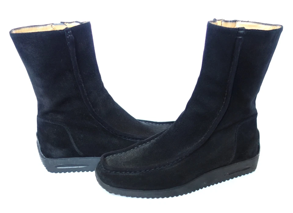 BALLY Dezza Negro Gamuza Conducción Moc Puntera Botines Mujer 38 7 HECHO EN ITALIA Foto 2 de 4