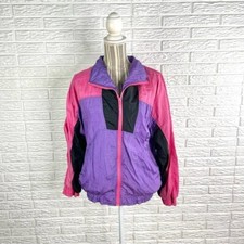 Vintage Rock Creek Casuals Pink Purple Windbreaker Size Large
