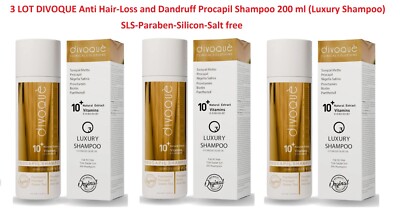 3er SET DIVOQUE Anti Haarausfall und Schuppen Procapil Shampoo 3x200 ml (NEU)