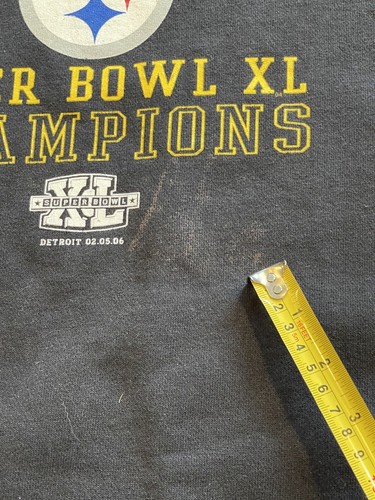 Pittsburgh Steelers Super Bowl Champs Crewneck Lee Heavyweight 2XL Vintage 2006 - Picture 5 of 7
