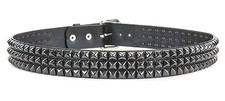 Black Studded Leather Belt Punk, Metal,Thrash, Sid Vicious UK Style By Funk Plus