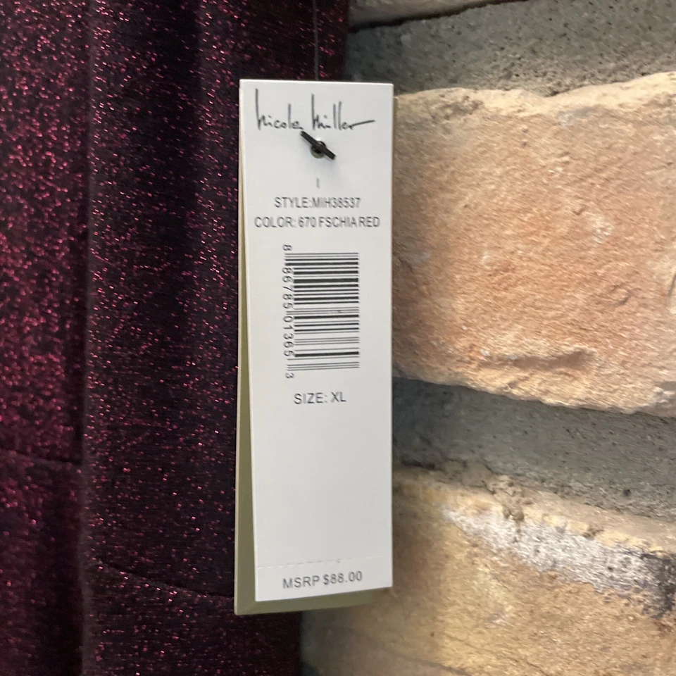 nicole miller girls dress Sparkly Xl 16 Nwt Pink Black Mrsp $88 Holiday Party - Image 4 of 4