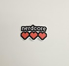 Nerdcore Sticker Three Hearts Decal For Laptop / Skateboard / Accessories
