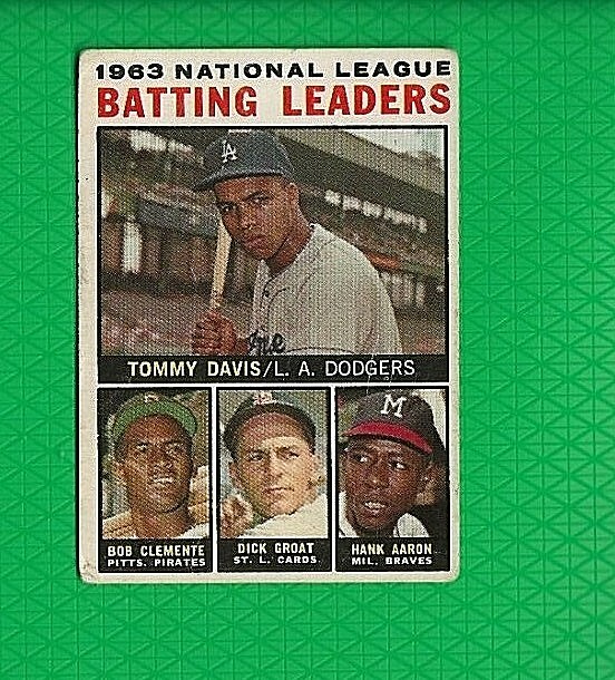 1964 Topps Batting Leaders Hank Aaron/ Roberto Clemente #460 🚀😳💥 VG