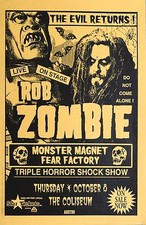 ROB ZOMBIE / MONSTER MAGNET / FEAR FACTORY 1998 TEXAS CONCERT -Heavy Metal Music