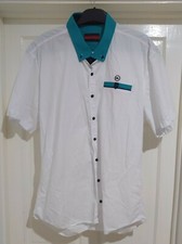 Harper + Leyland London Men's White Short Sleeve 4XL Shirt EXCELLENT RRP £35!