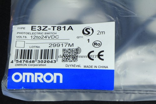NEW OMRON 2m PhotoElectric Switch E3Z-T81A 12-24VDC - Picture 2 of 5